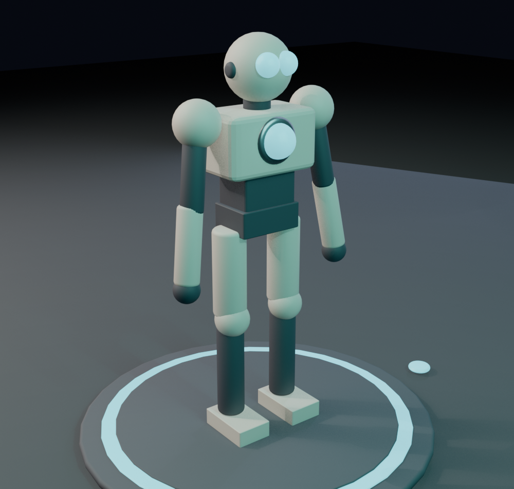 Render de andróide