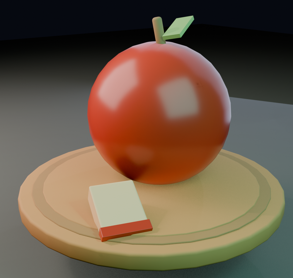 Render da maçã