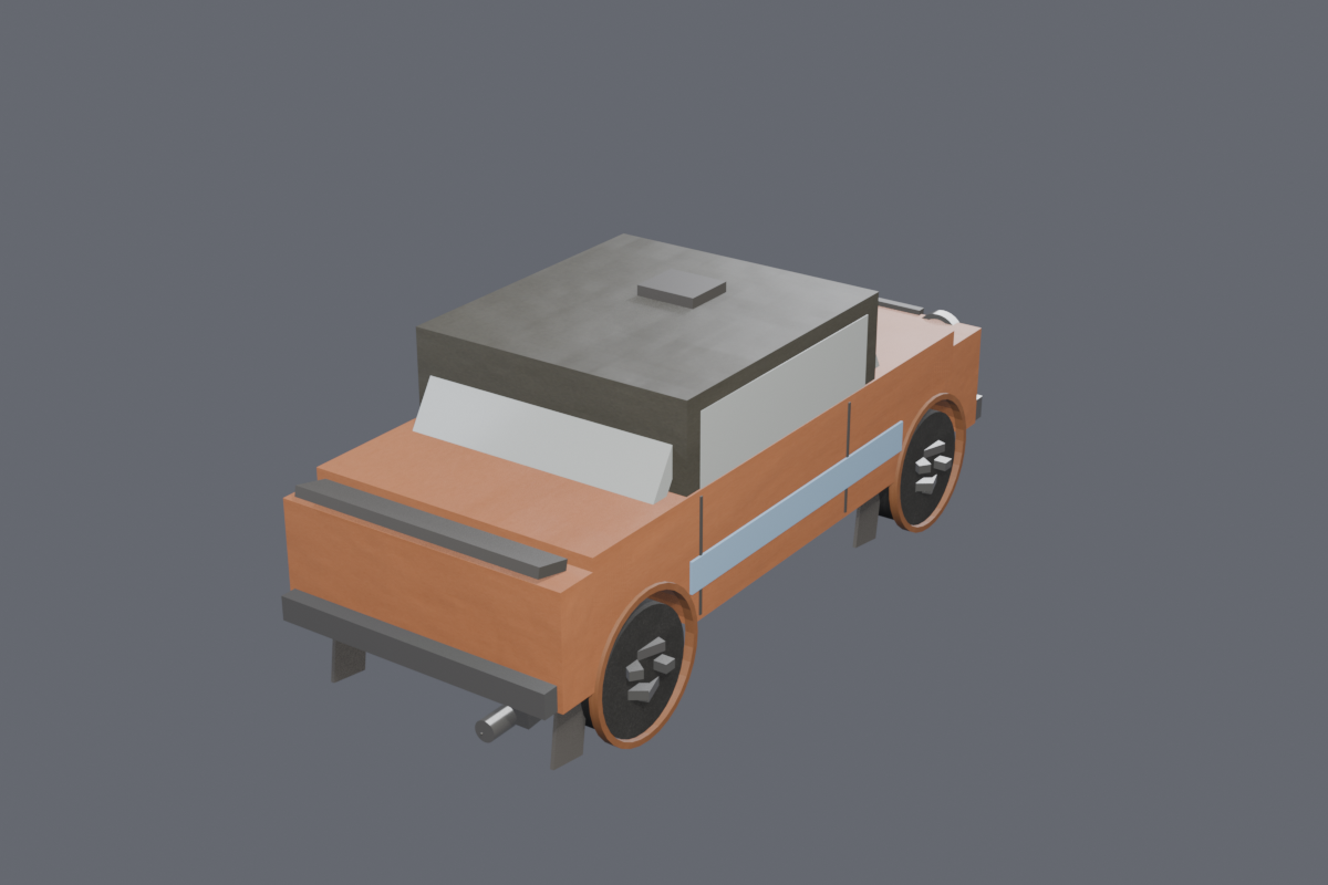 Render do carro de rally de terra