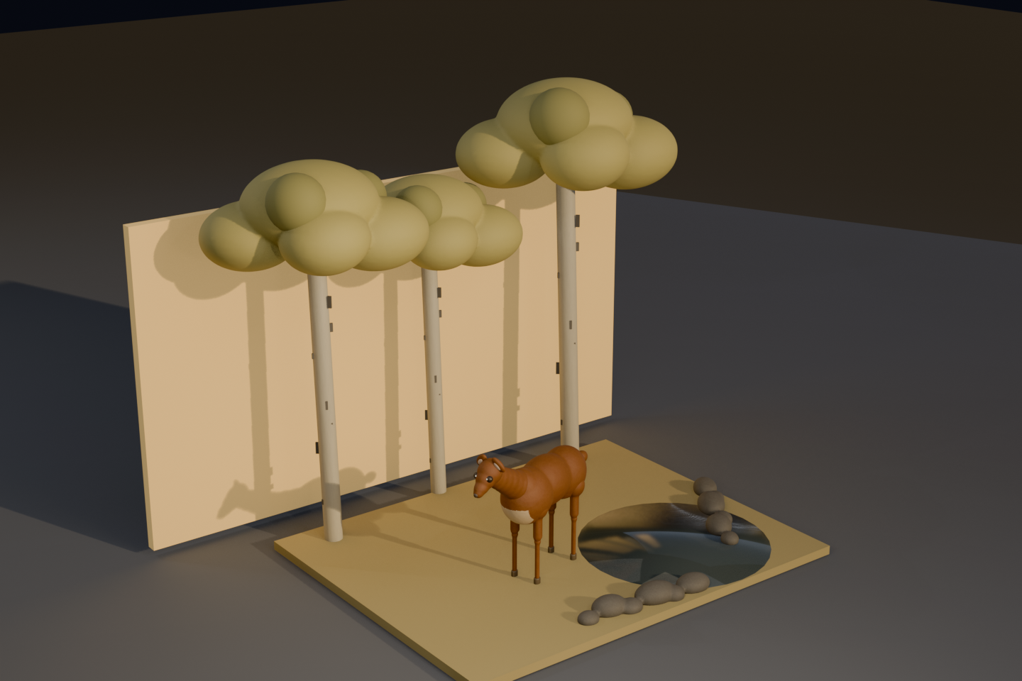 Render do Kit Cervo da Lente do Prado