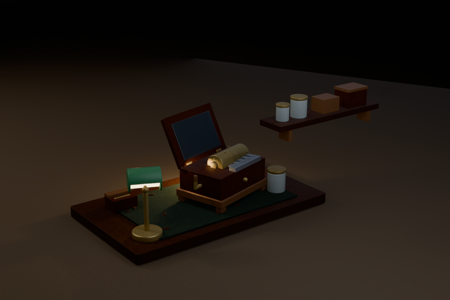Render do Conjunto Oficina de Caixinhas de Música