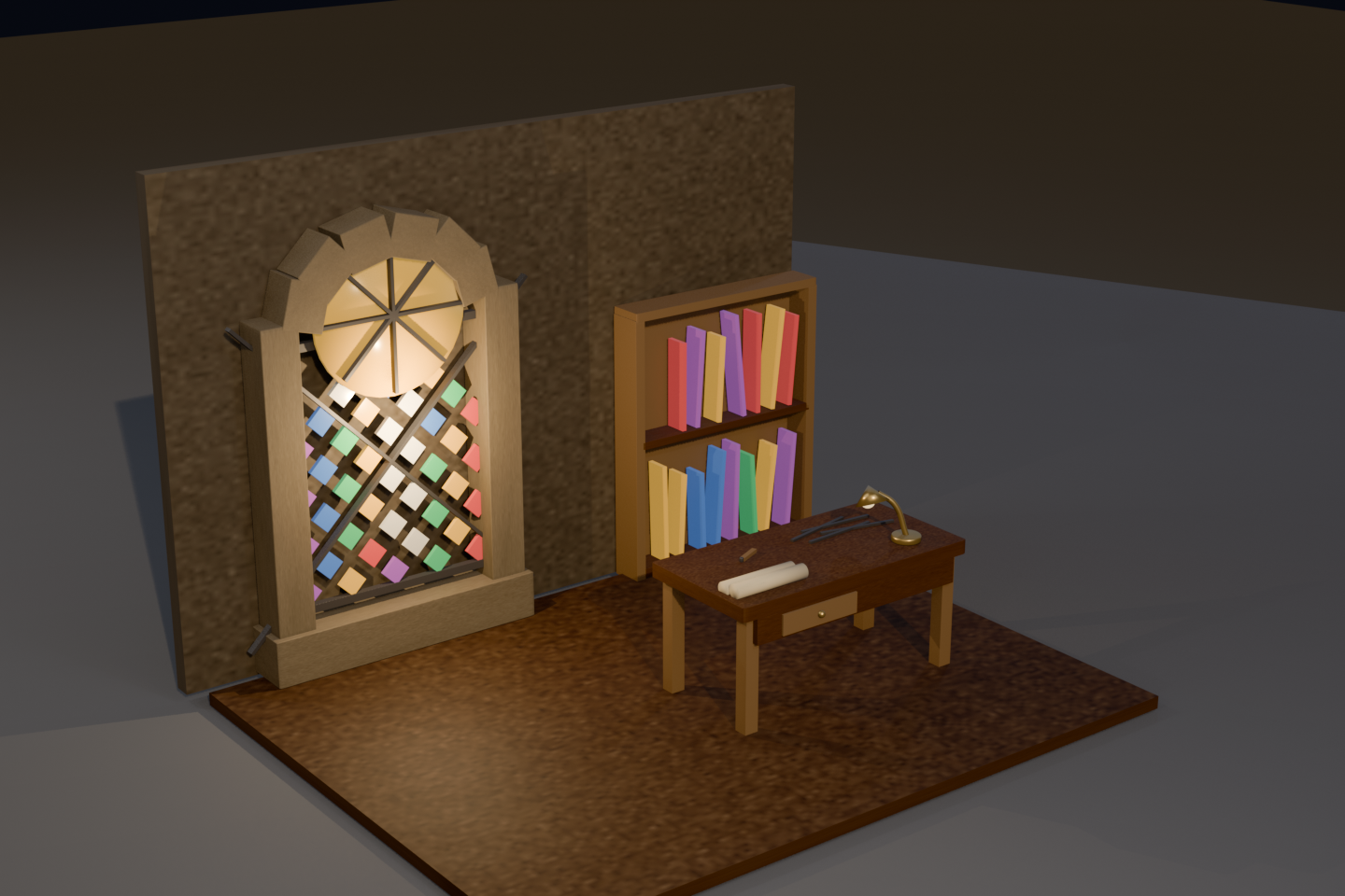 Render do Kit Ateliê de Vitrais