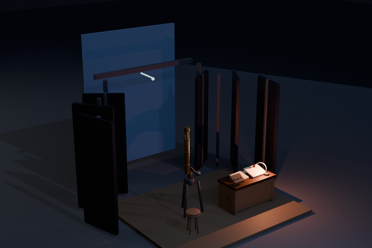 Render do Kit Observatório Console Estelar