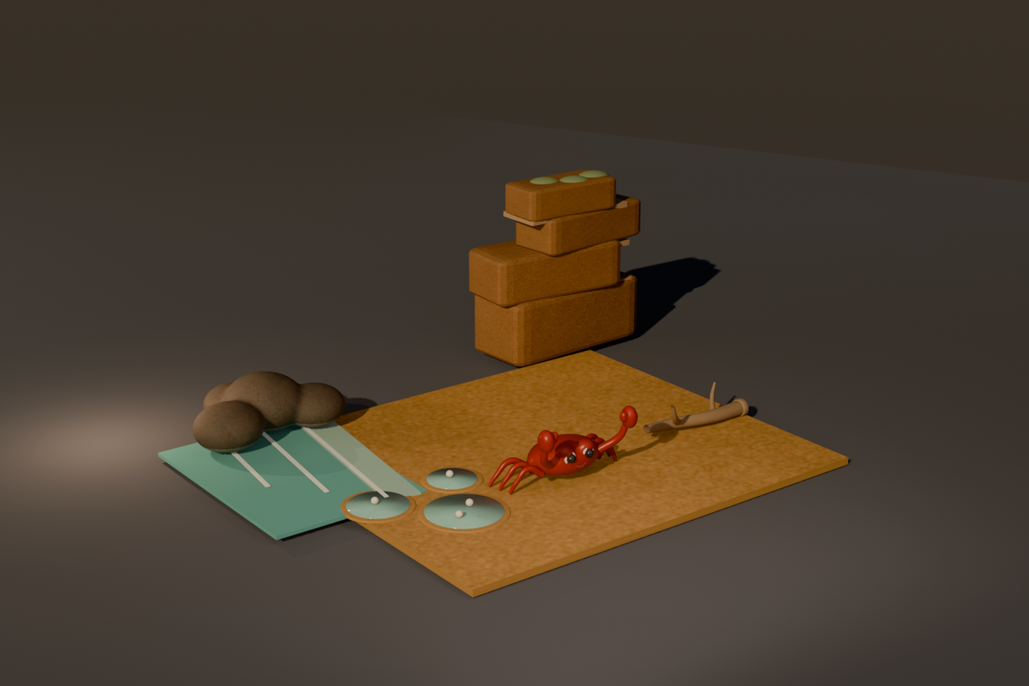 Render do Kit Caranguejo da Enseada da Maré