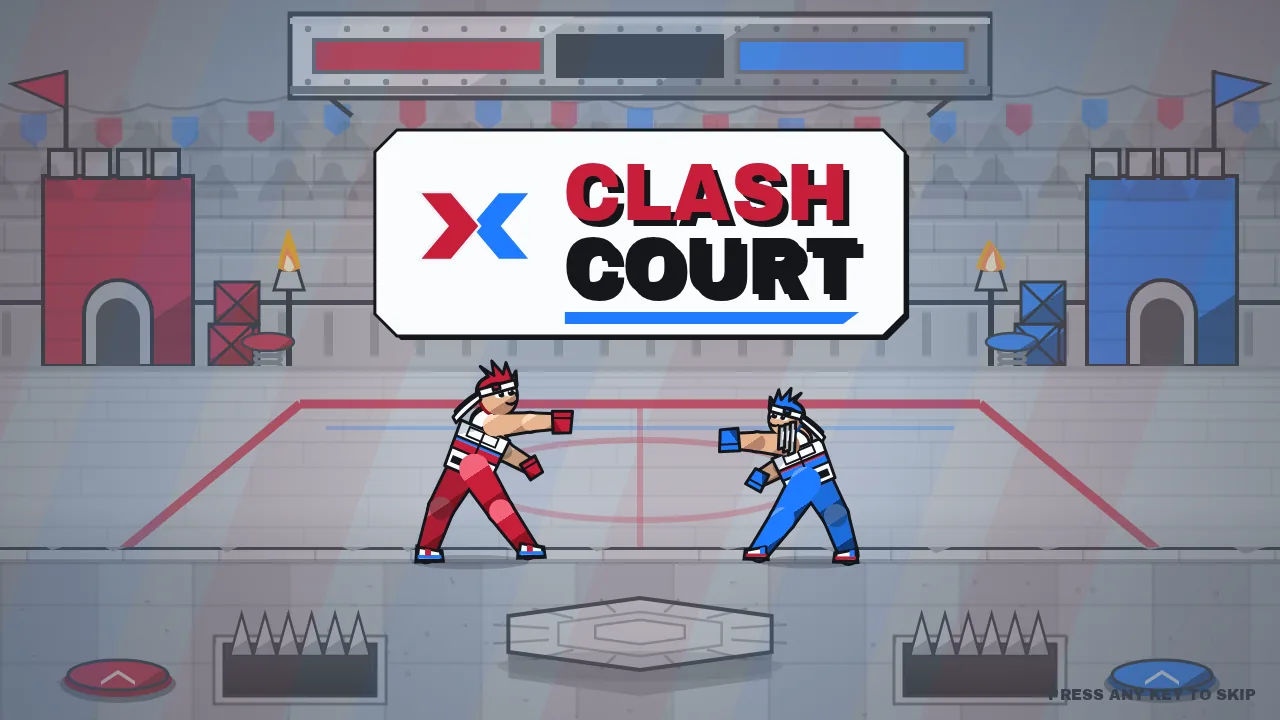 Clash Court — a two-player arena brawler