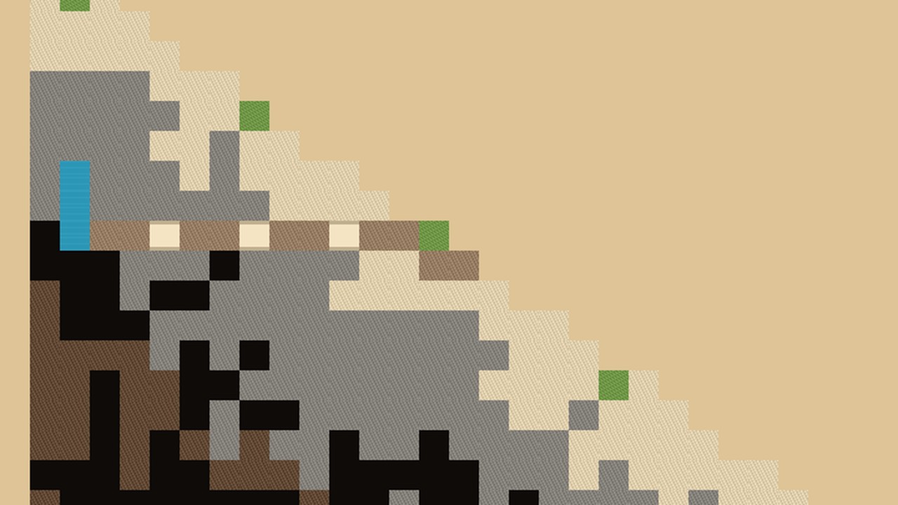 The blockout in flat tile colours