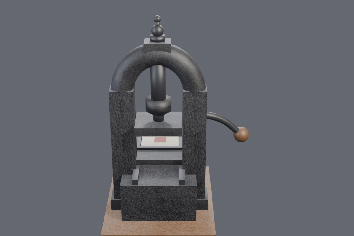 Probe turntable — back