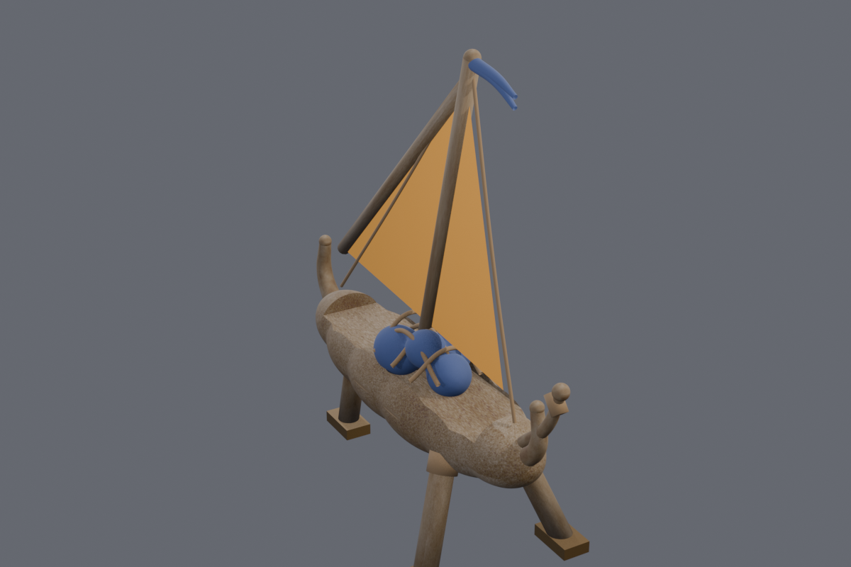 Probe model — opposite quarter view