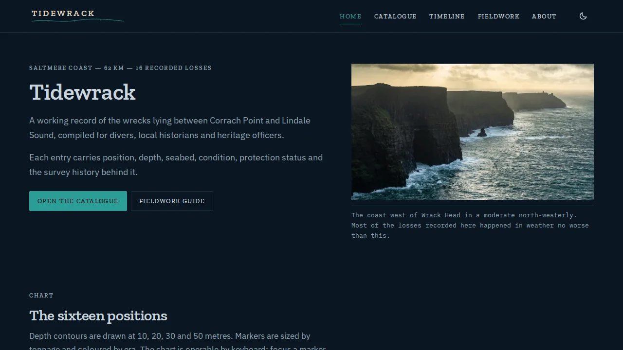 Tidewrack — a coastal atlas website