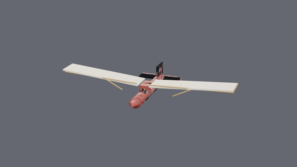 The mail glider modelled from its written contract