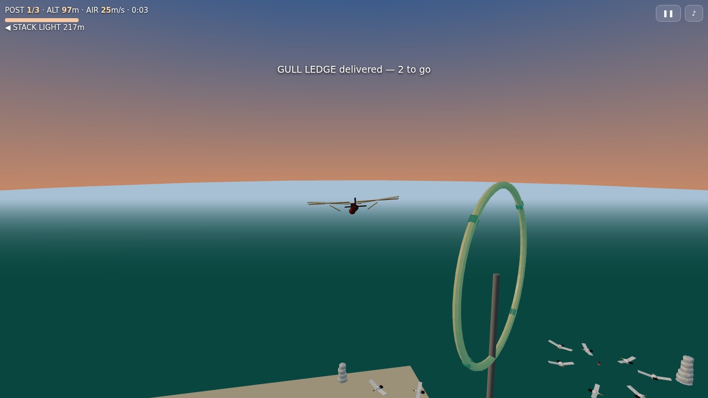 Saltwind Post live in the engine at dawn