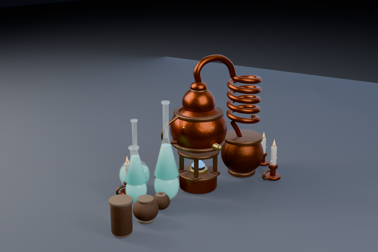 Alchemy Still — third Blender audit round