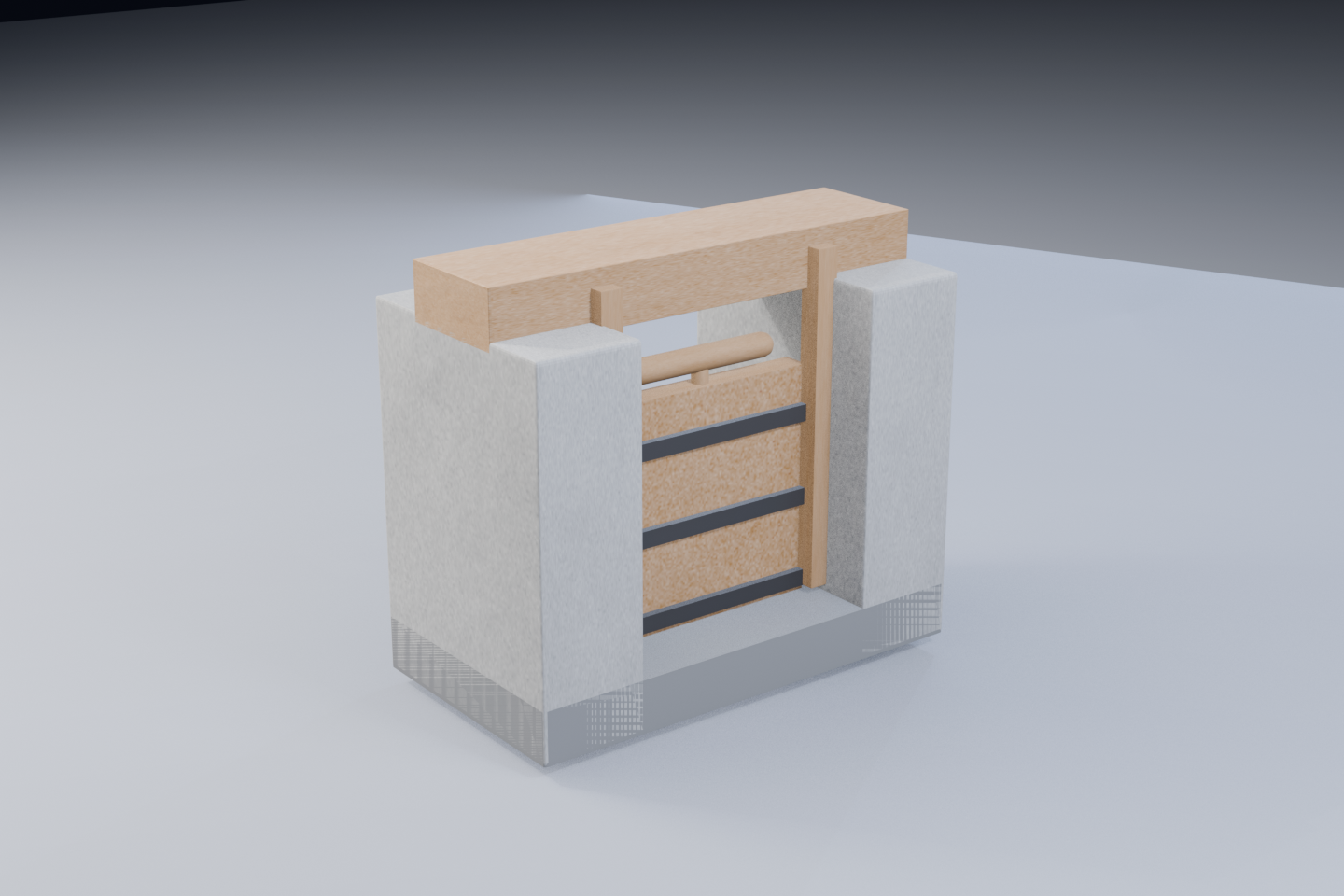 sluice gate, code-modeled