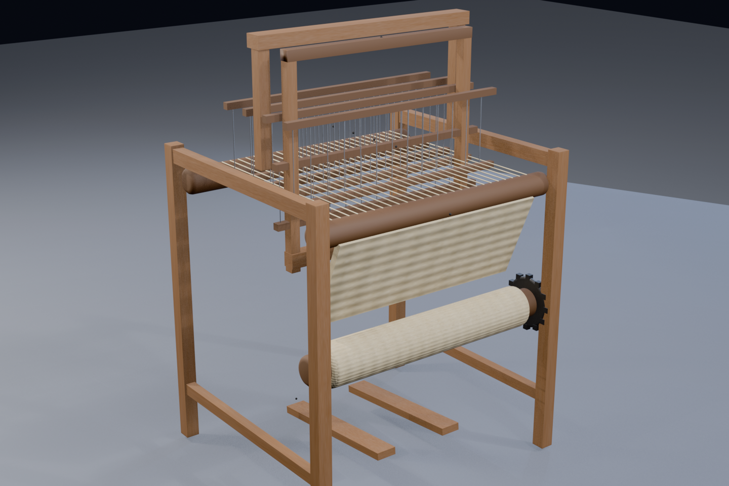 the floor loom, code-modeled